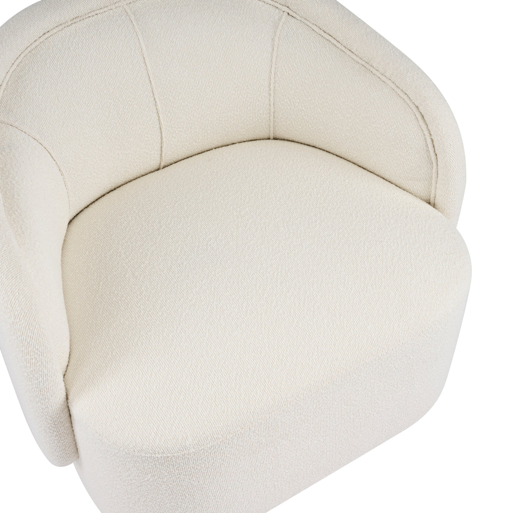 Liv Curved Boucle Accent Chair