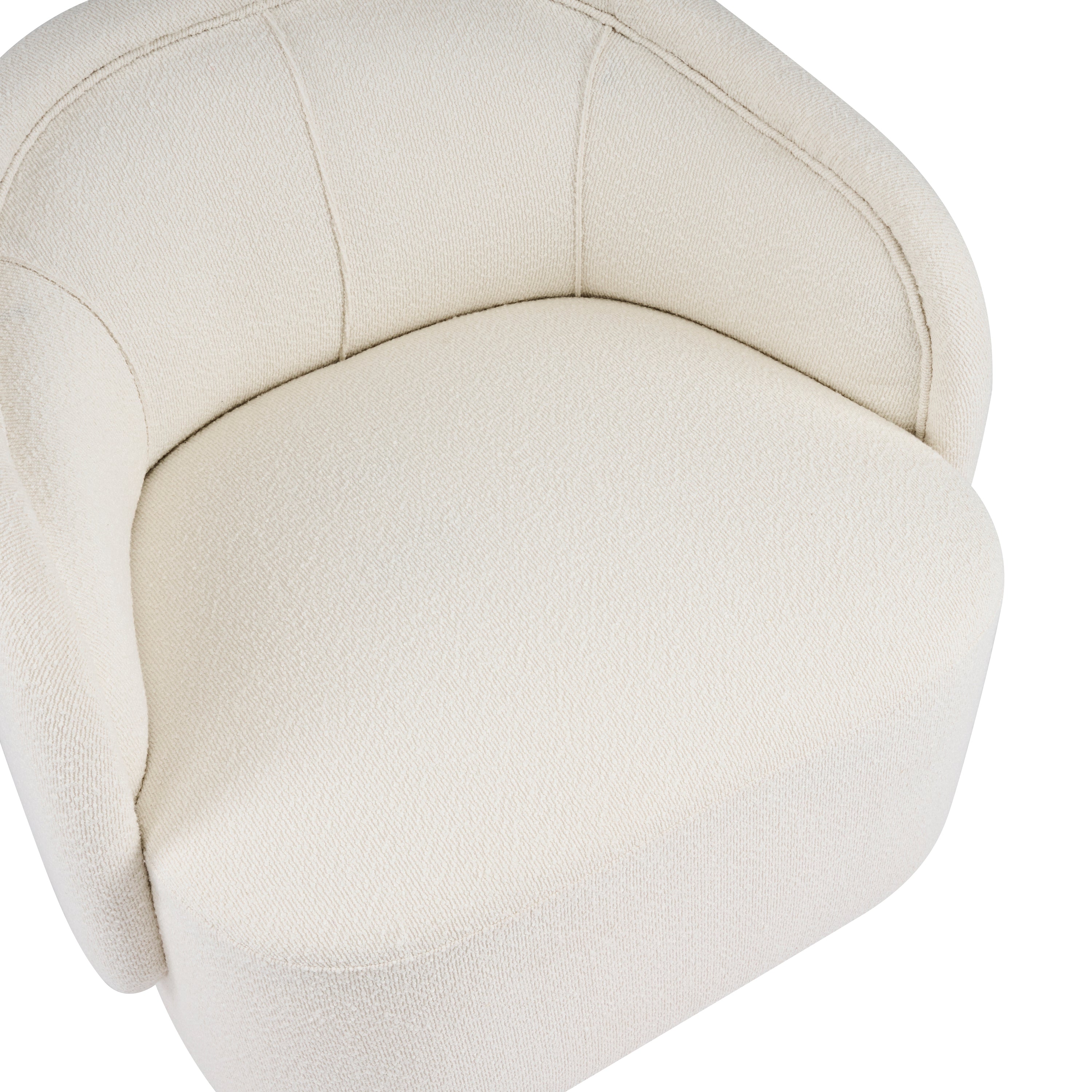 Liv Curved Boucle Accent Chair