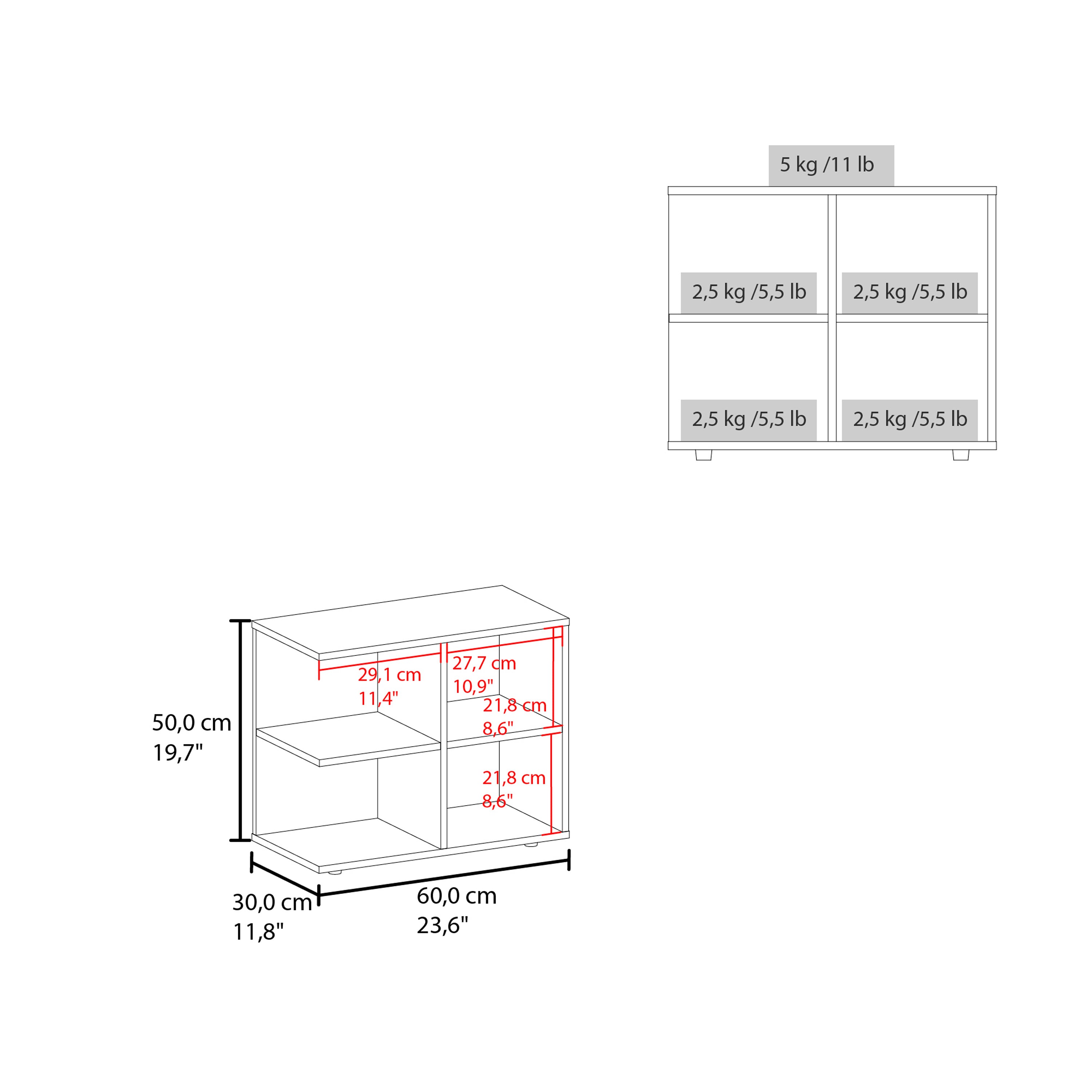 Ragnhild Oak Shelving Unit