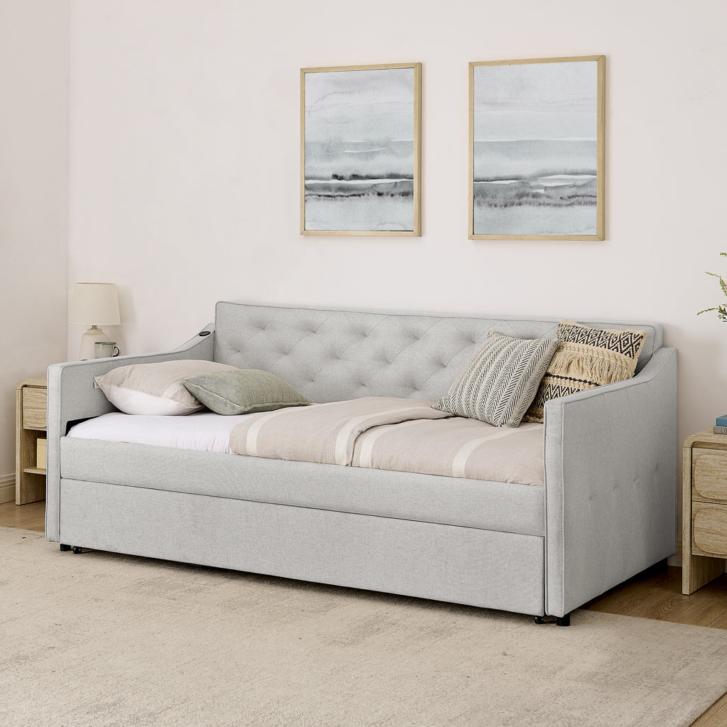 Randi Linen Sofa Bed