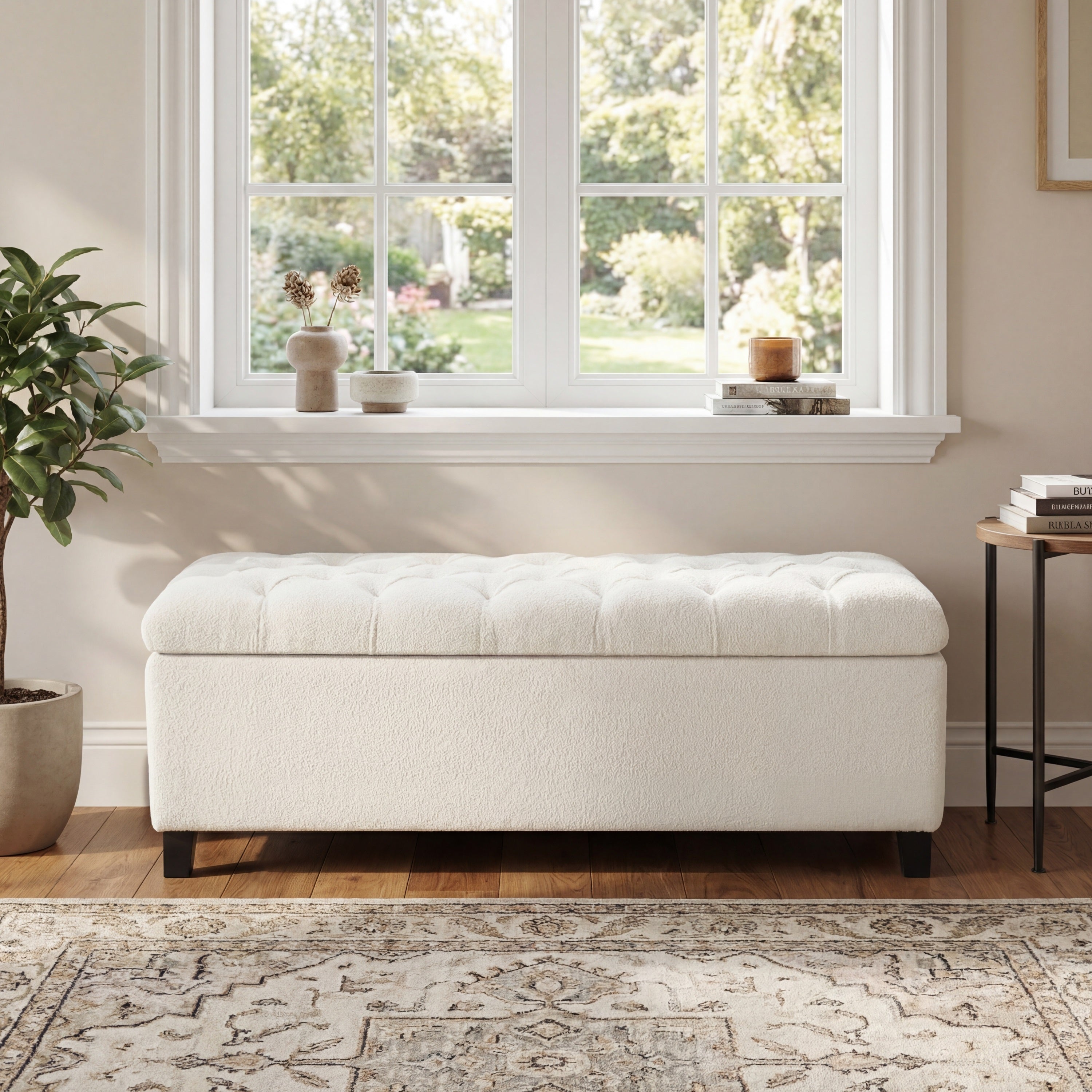 Pil Storage Boucle Ottoman