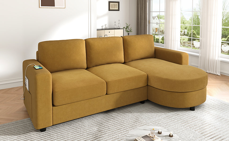 Une Curved Sectional Sofa