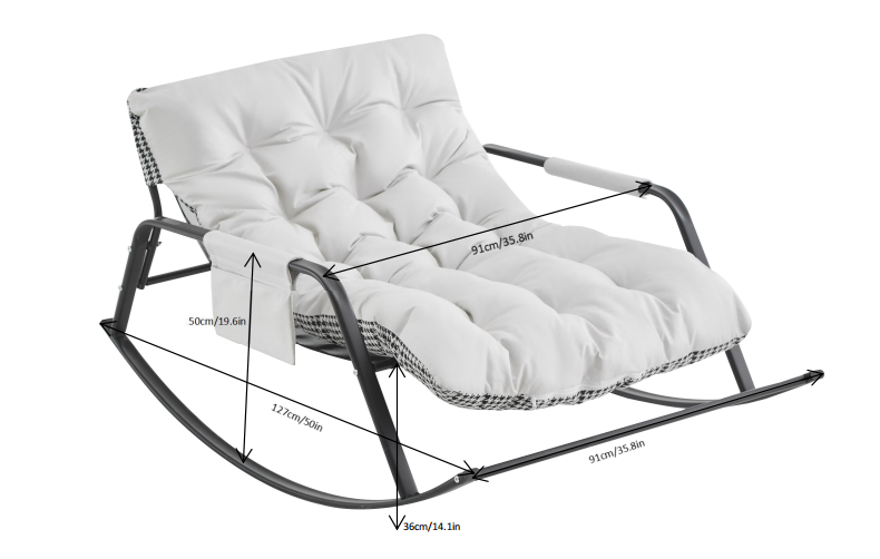 Saga Boucle Rocking Chair