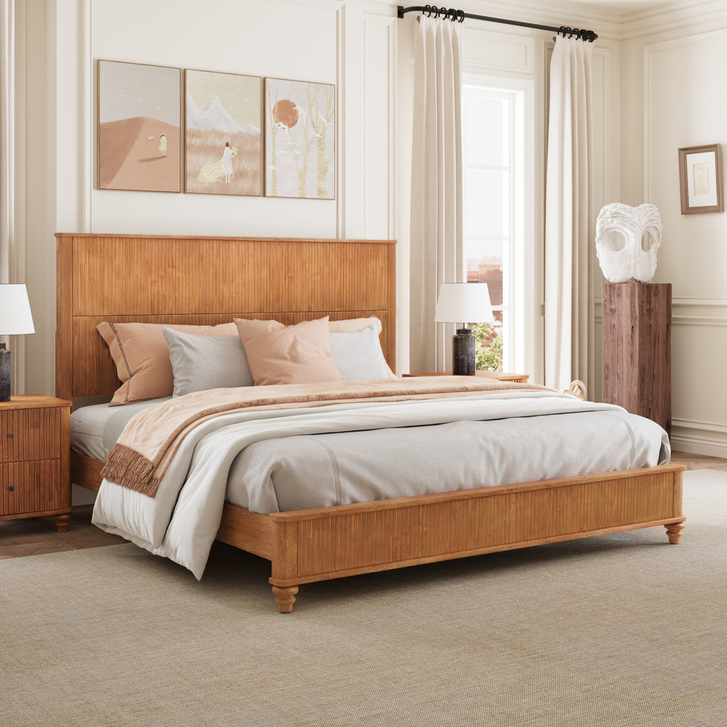 Orla Solid Wood King Platform Bed Frame