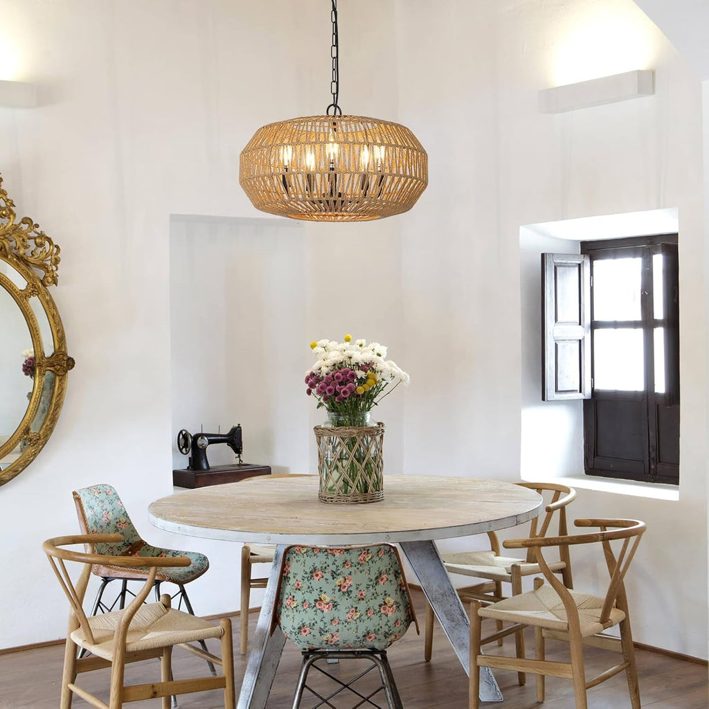 Palma Rattan Pendant Light