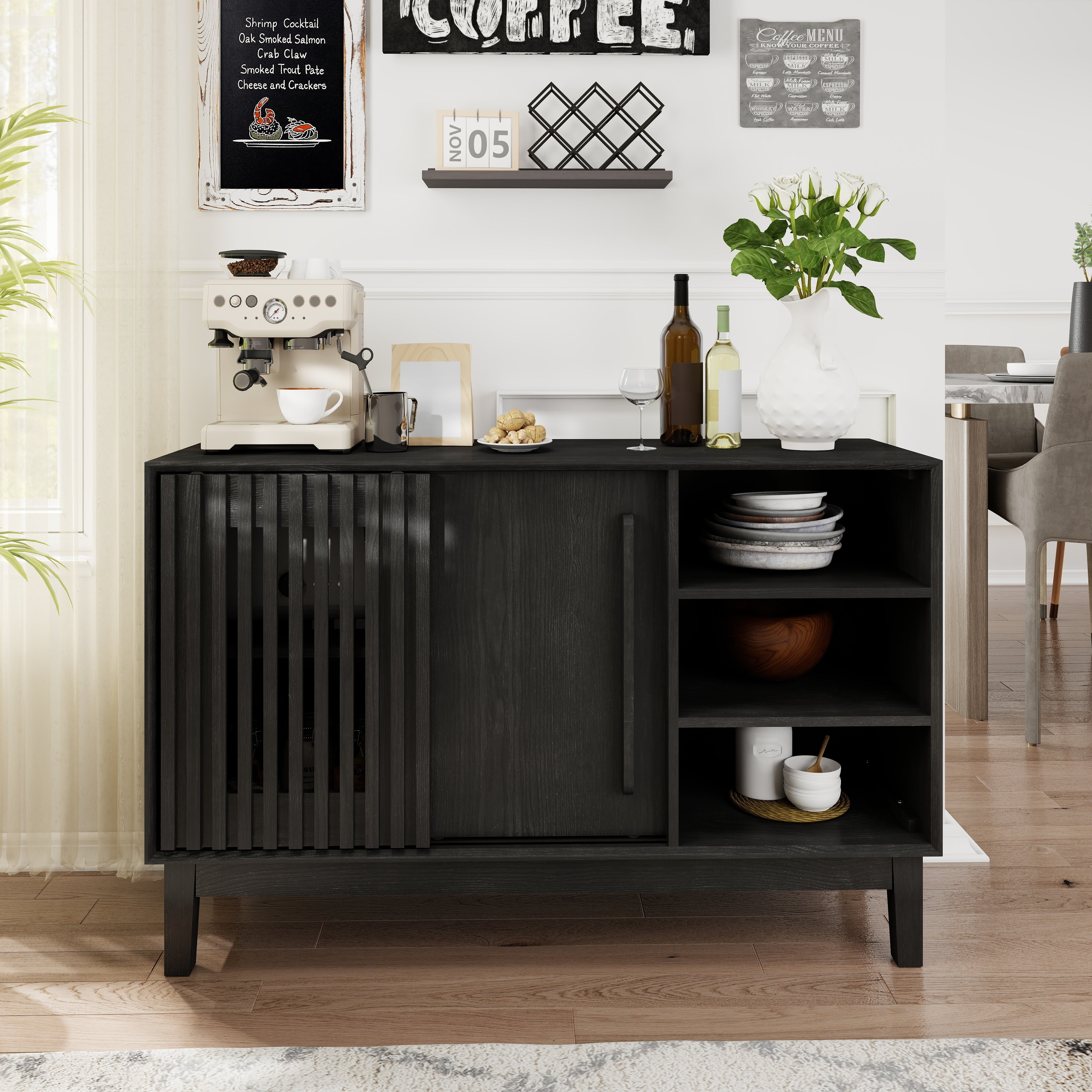 Lene Fluted Solid Wood Sideboard