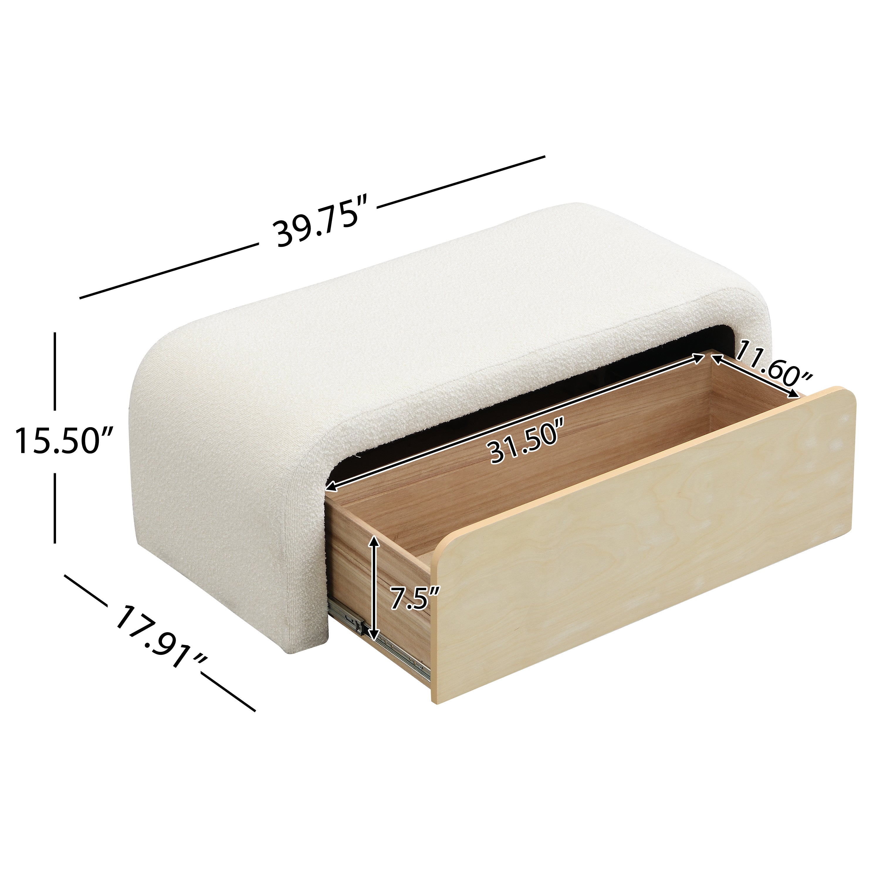 Siv Boucle Ottoman