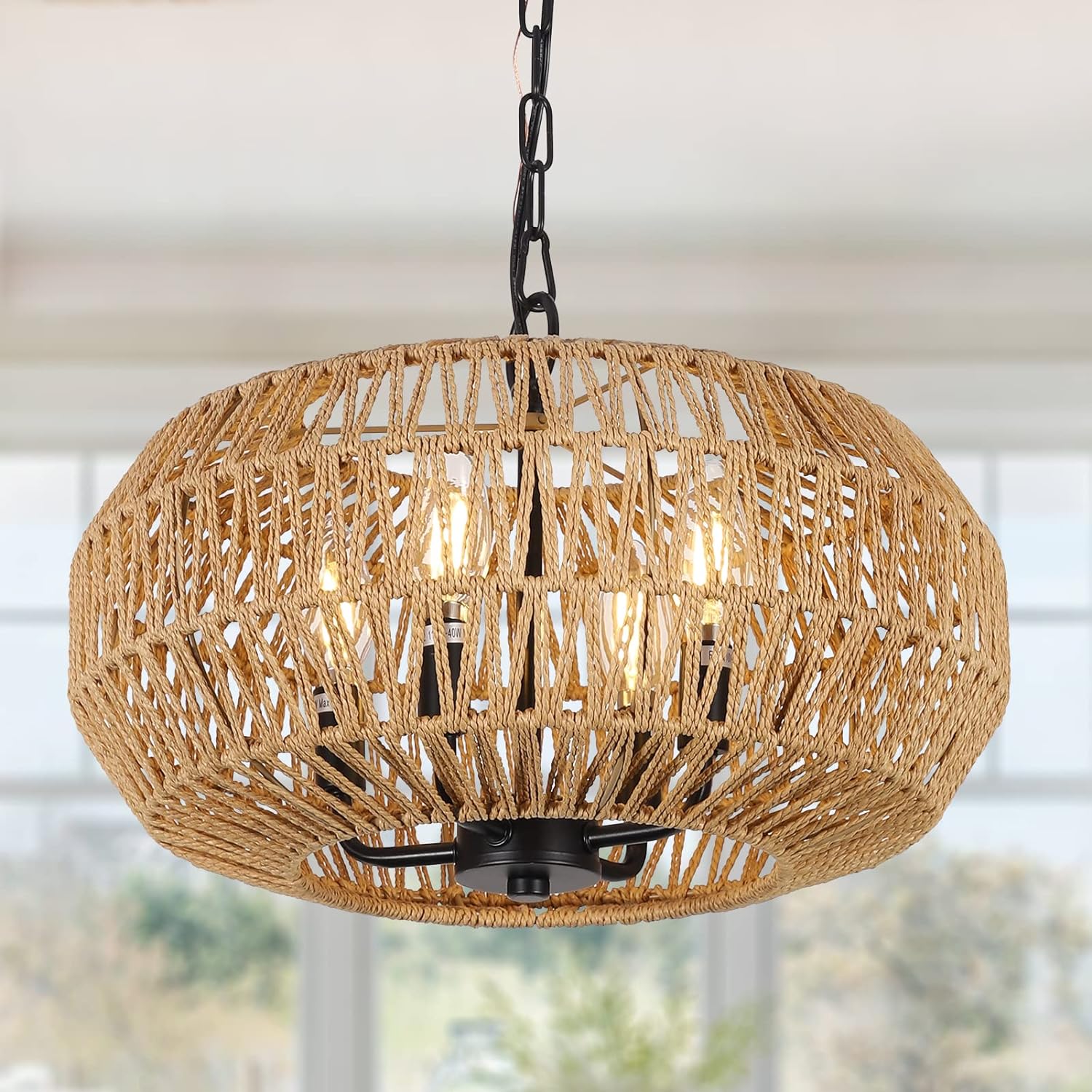 Jofride Rattan Pendant Light