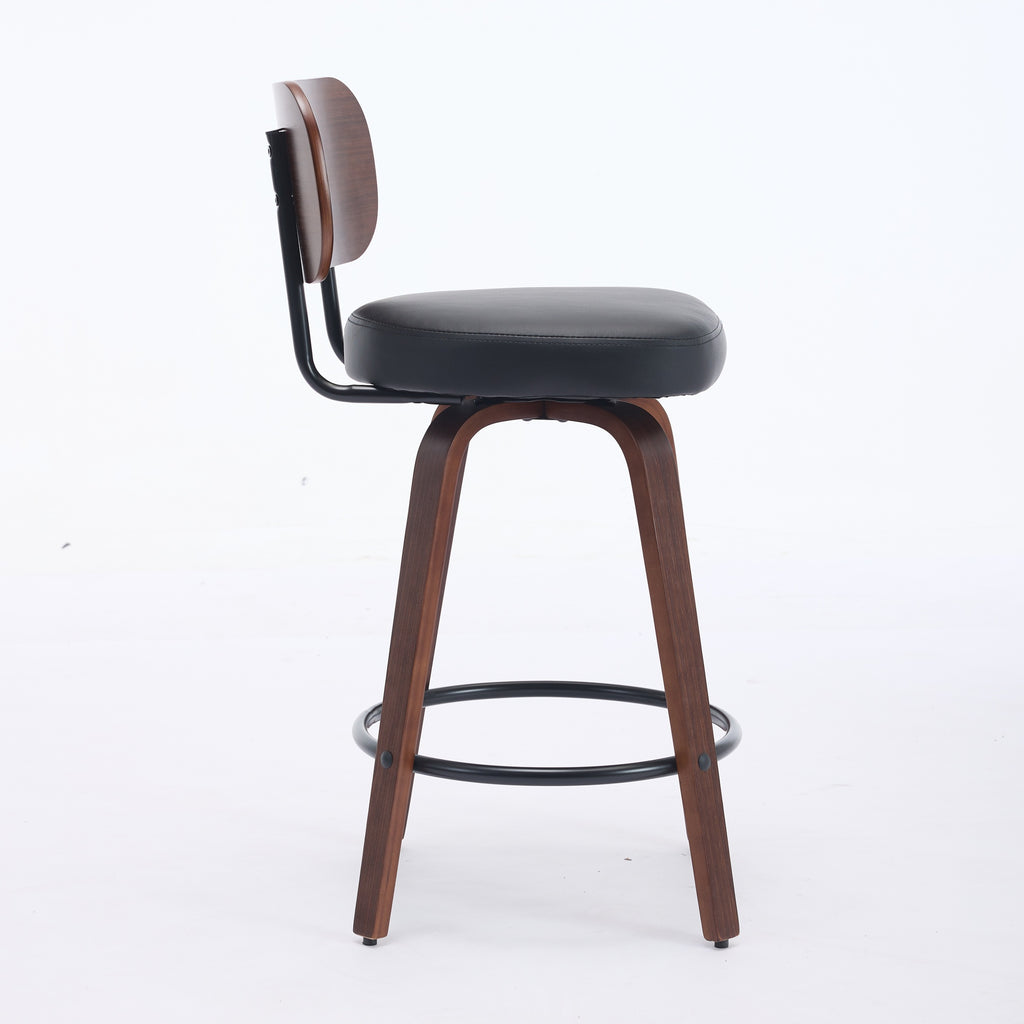 Aina Swivel Walnut Dining Chair