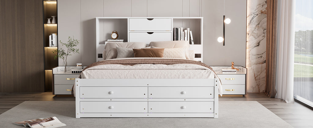 Alvar Solid Wood Queen Platform Bed Frame
