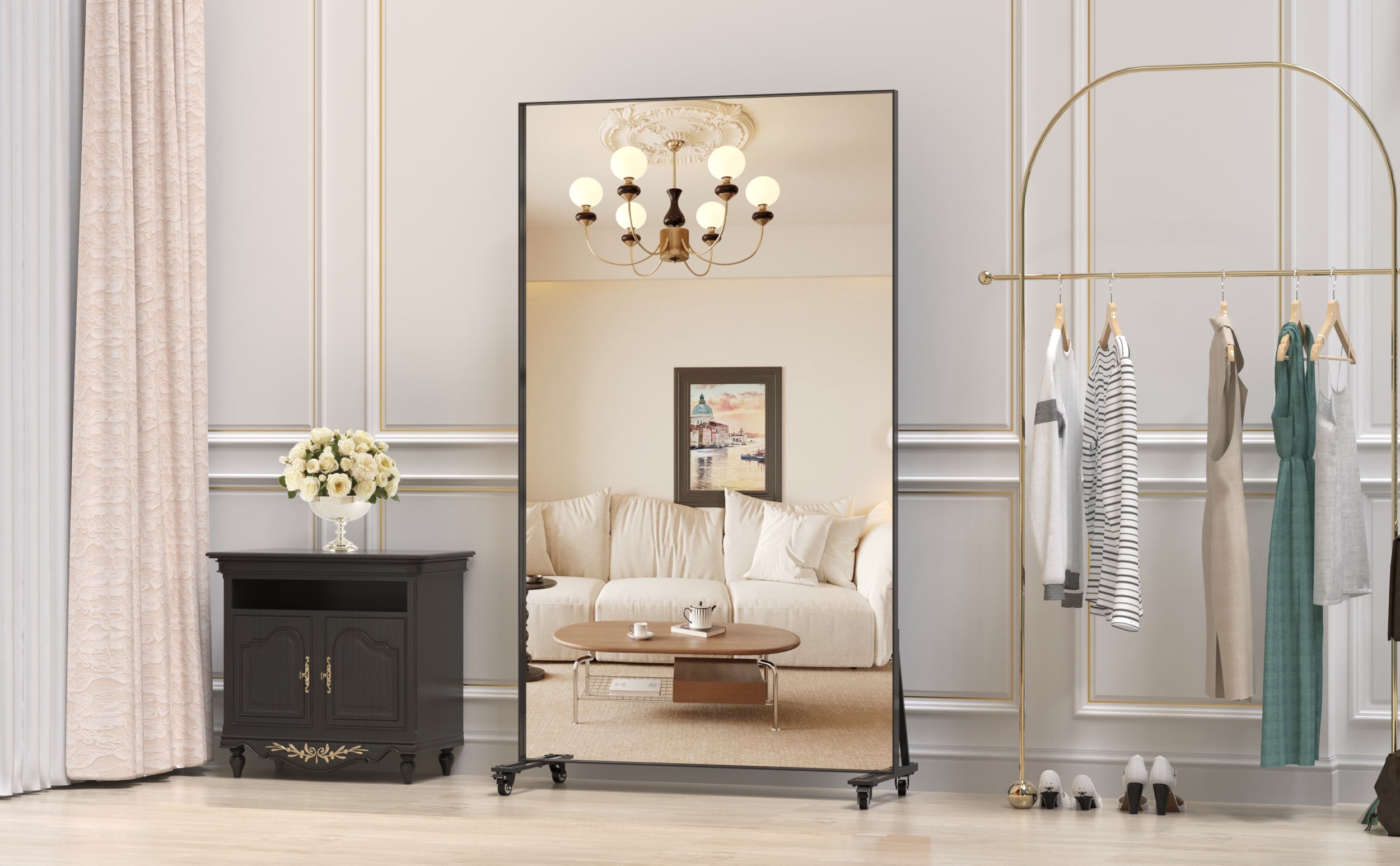 Naja Arched Floor Mirror