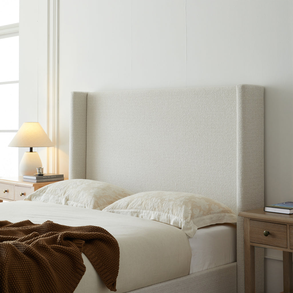 Eskil Boucle Queen Platform Bed Frame