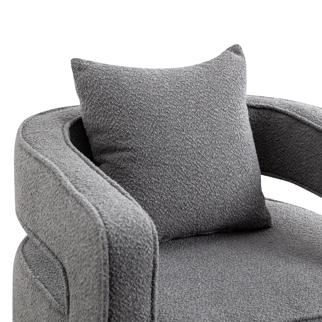 Bodil Boucle Swivel Chair