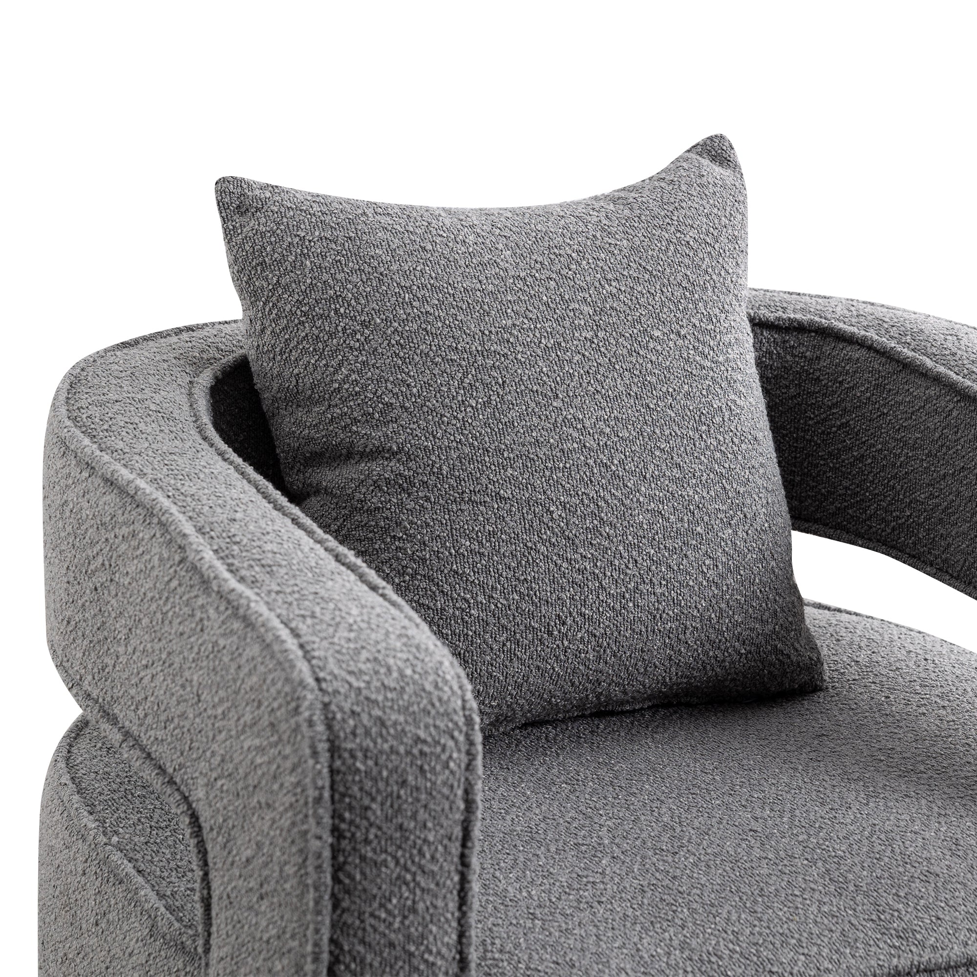 Bodil Boucle Swivel Chair
