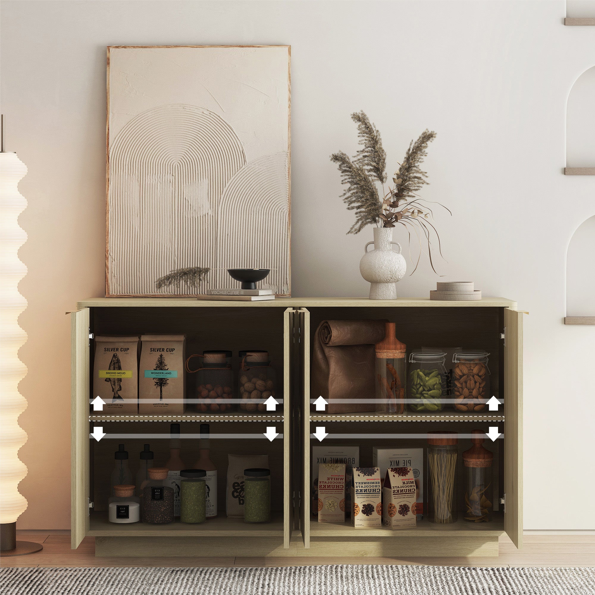 Dorte Fluted Sideboard