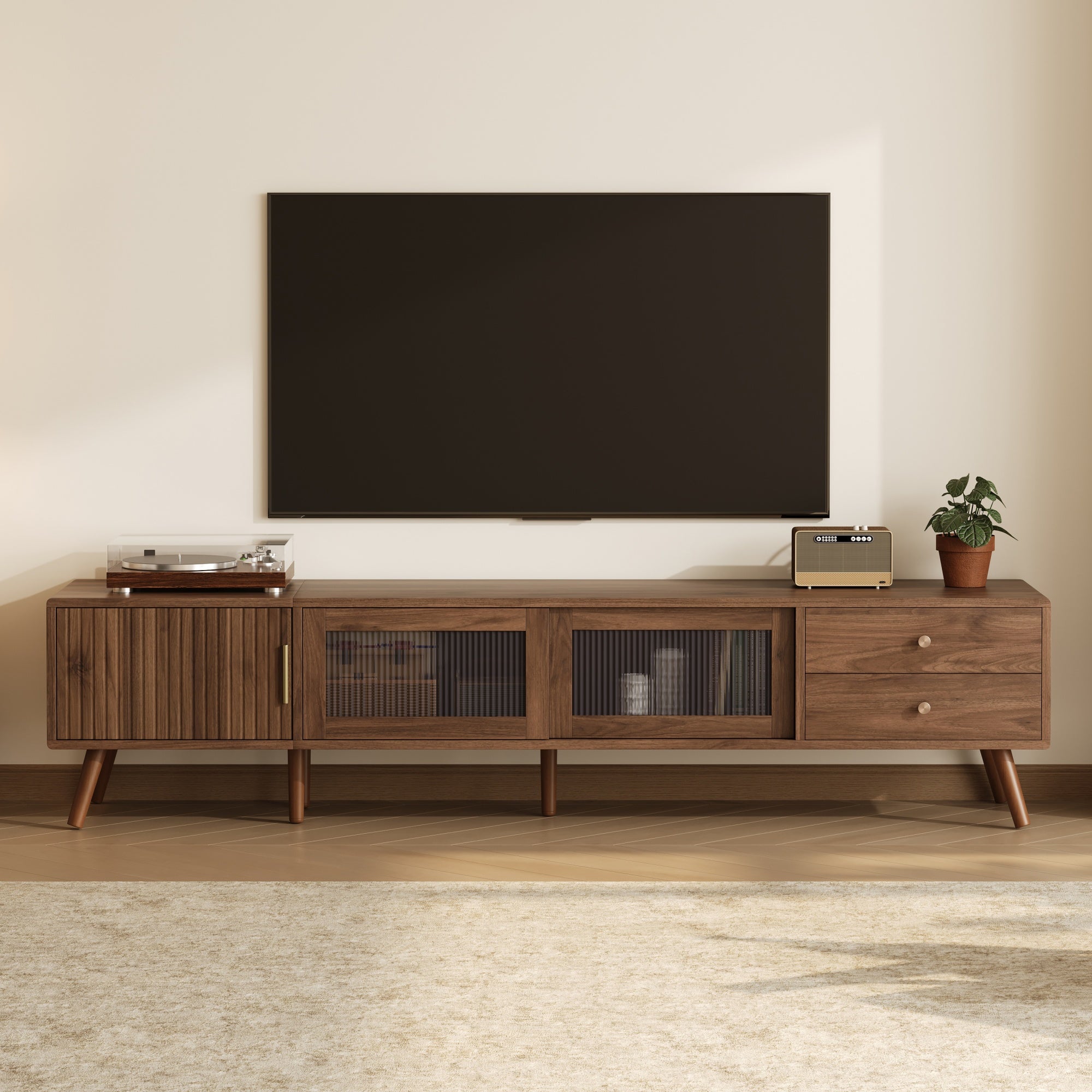 Kolbein Storage Solid Wood TV Stand