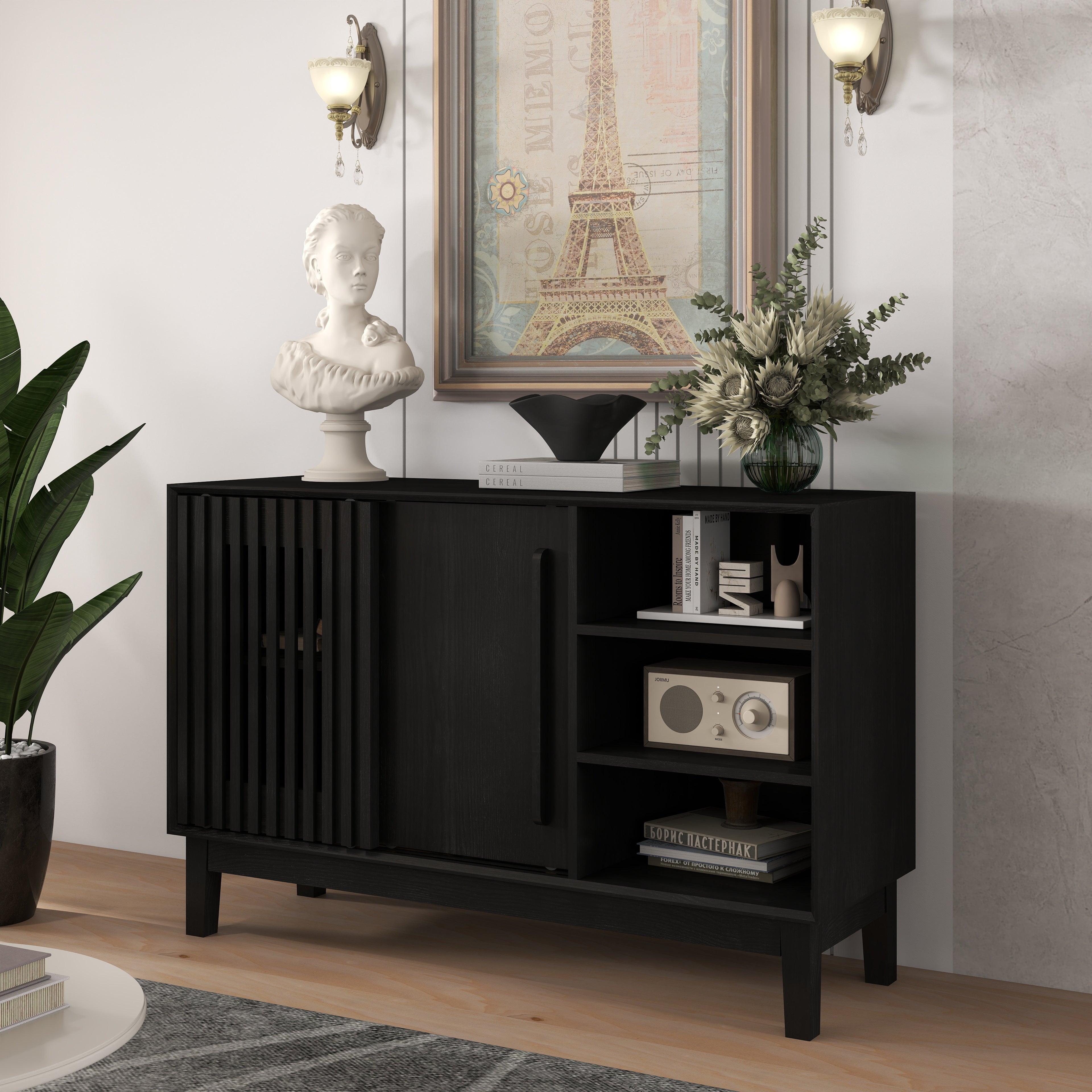 Lene Fluted Solid Wood Sideboard