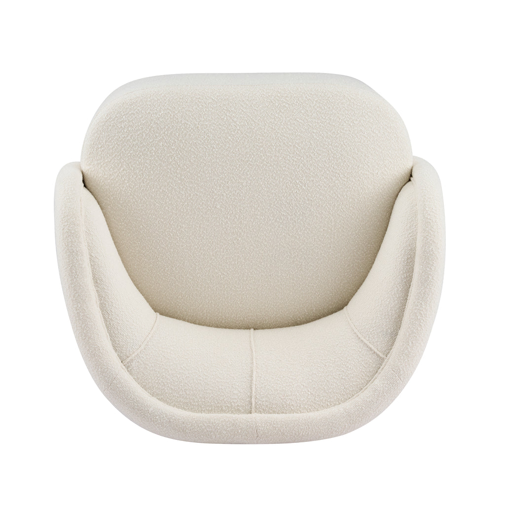 Liv Curved Boucle Accent Chair