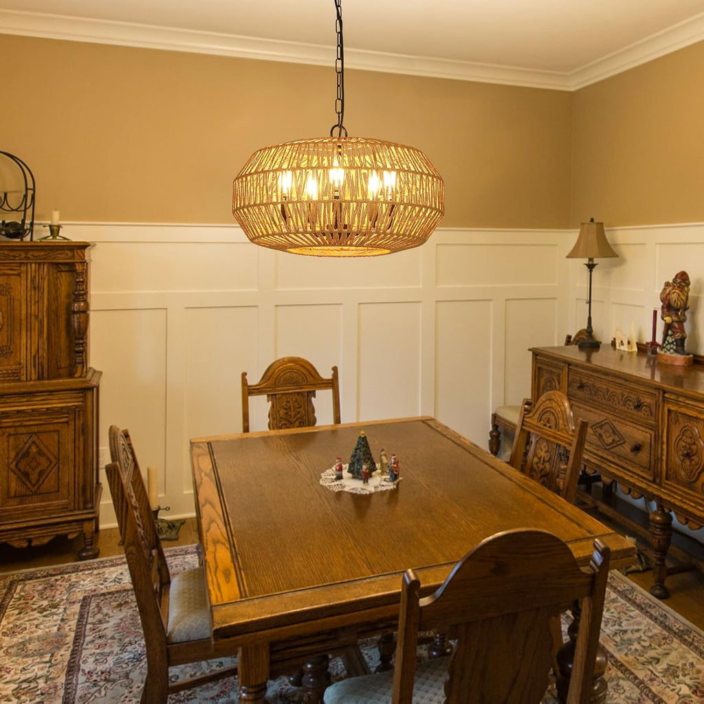 Palma Rattan Pendant Light