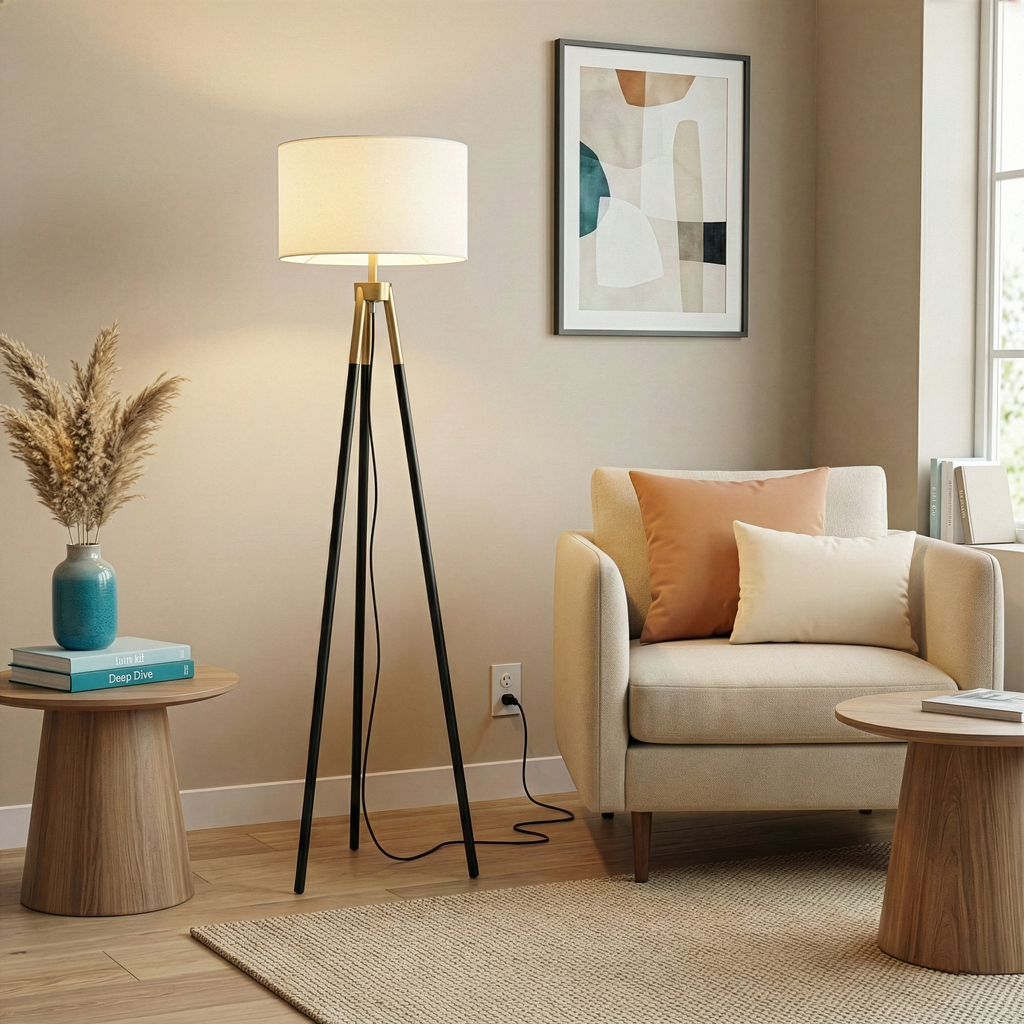 Vale Brass Floor Lamp