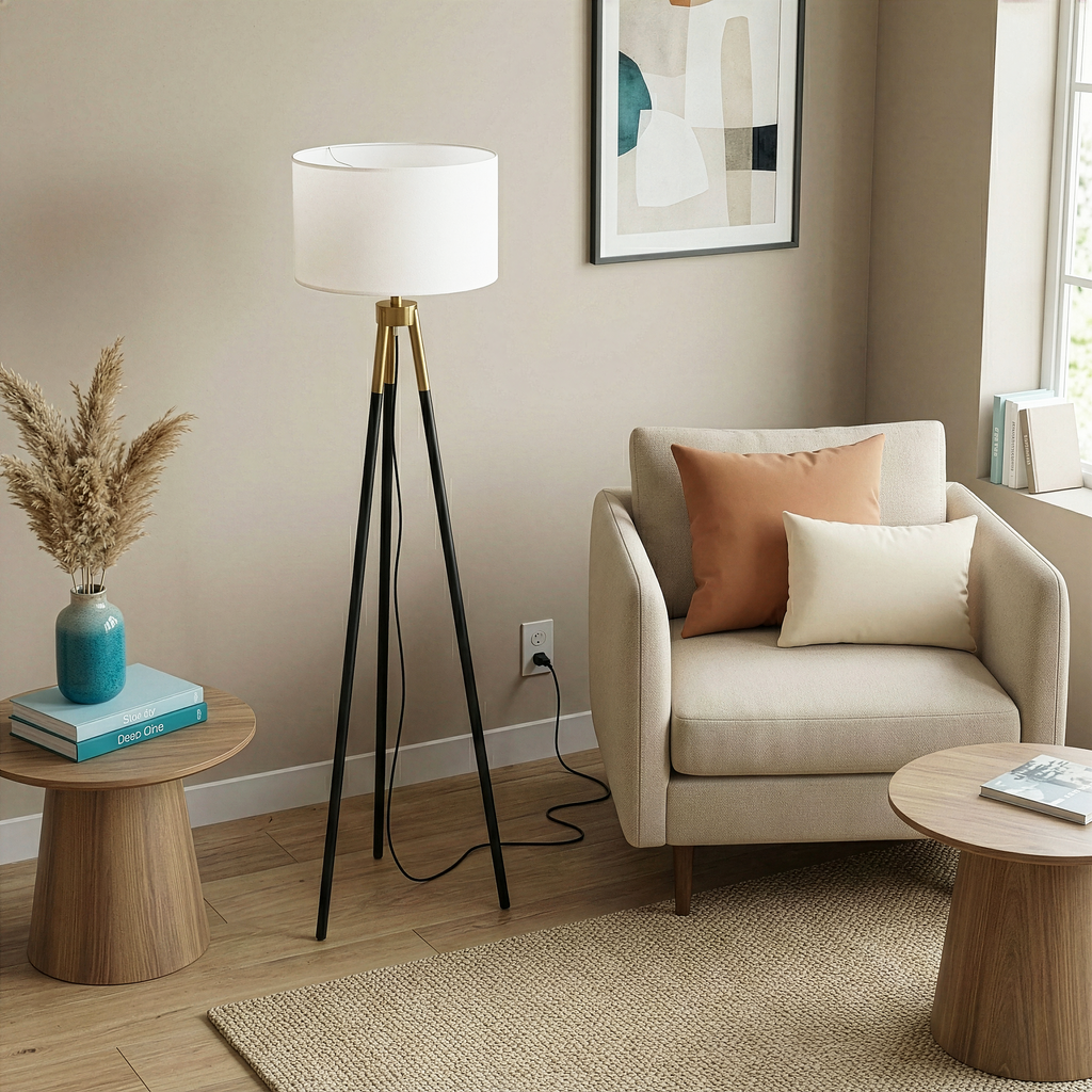 Vale Brass Floor Lamp