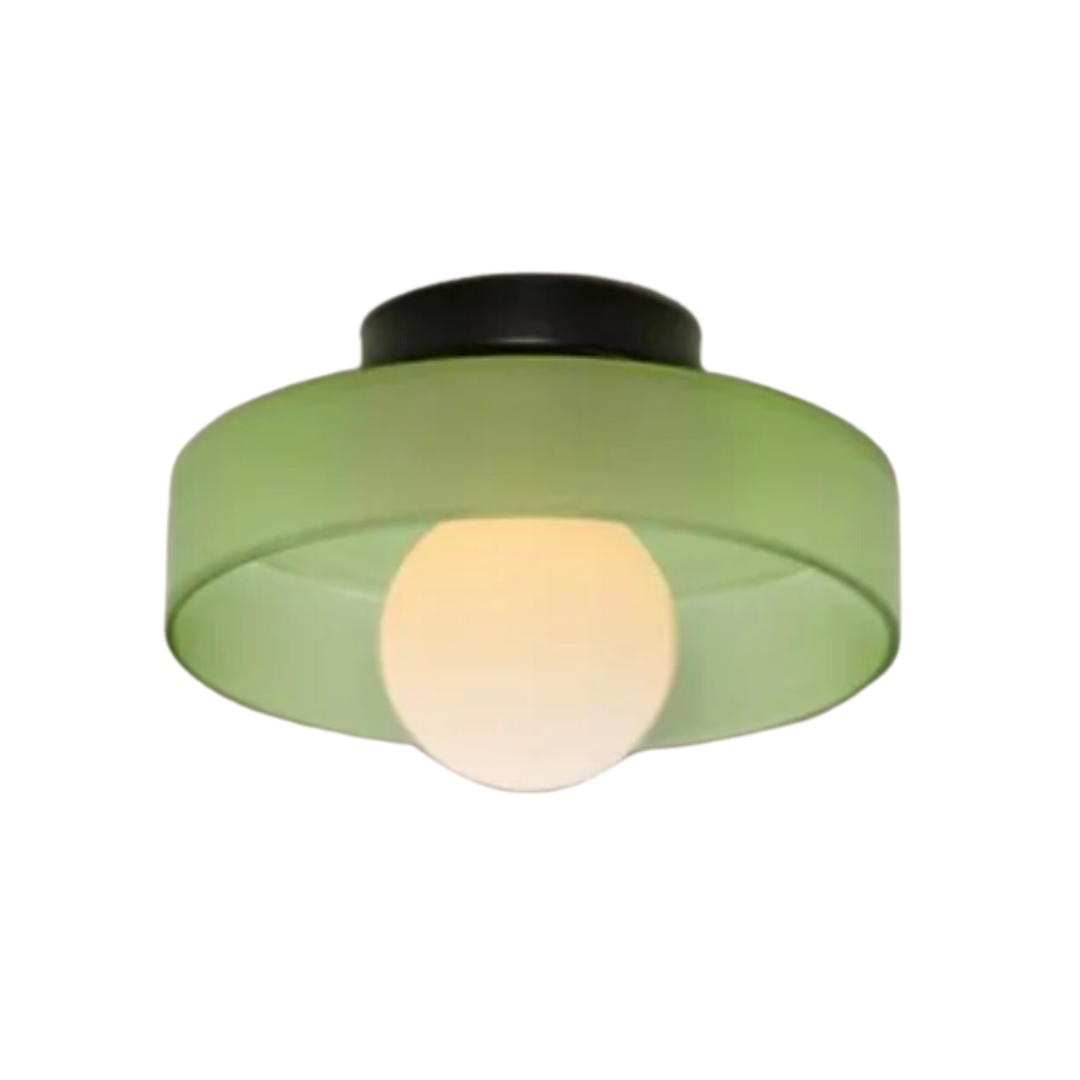SkyLumi | Rund glasloftlampe med elegant funktionalitet