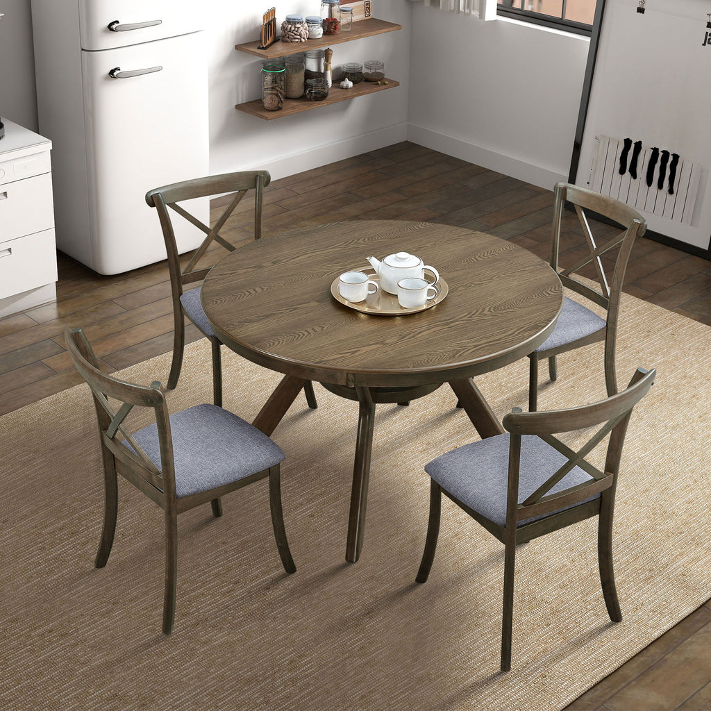 Oddny Round Oak Dining Table