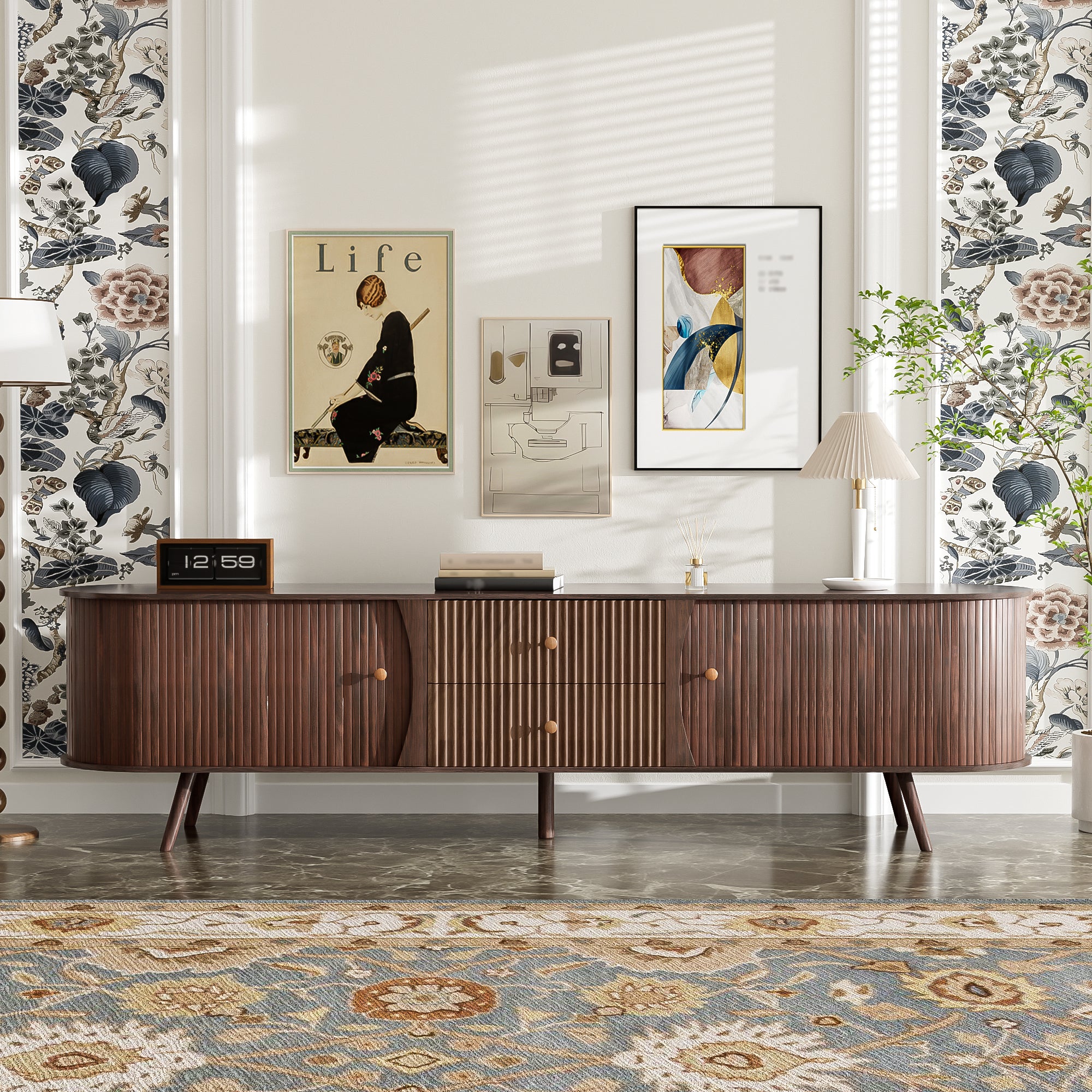 Tyra Fluted TV Stand