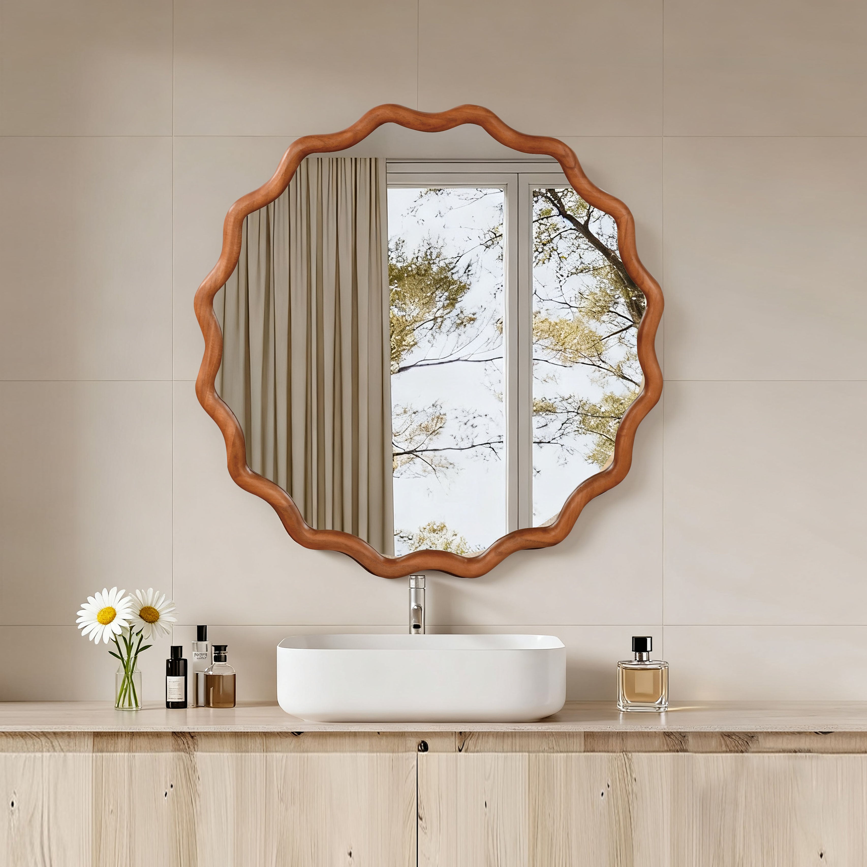 Ivalo Wavy Wall Mirror