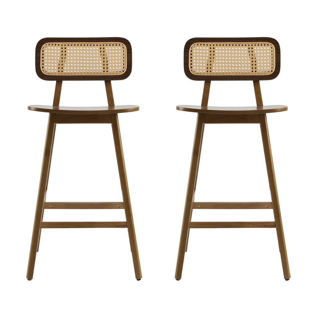 Eirik Walnut Bar Stool (Set of 2)