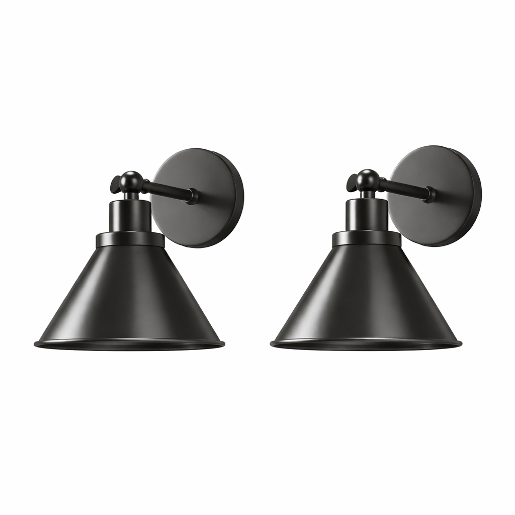 Applique murale industrielle avec alimentation sans fil