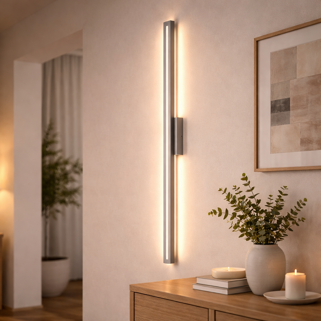 Applique murale LED de 60 cm pour éclairage intérieur et extérieur