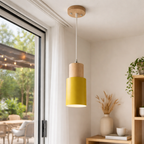 Suspension de Style Nordique avec Accent Bois