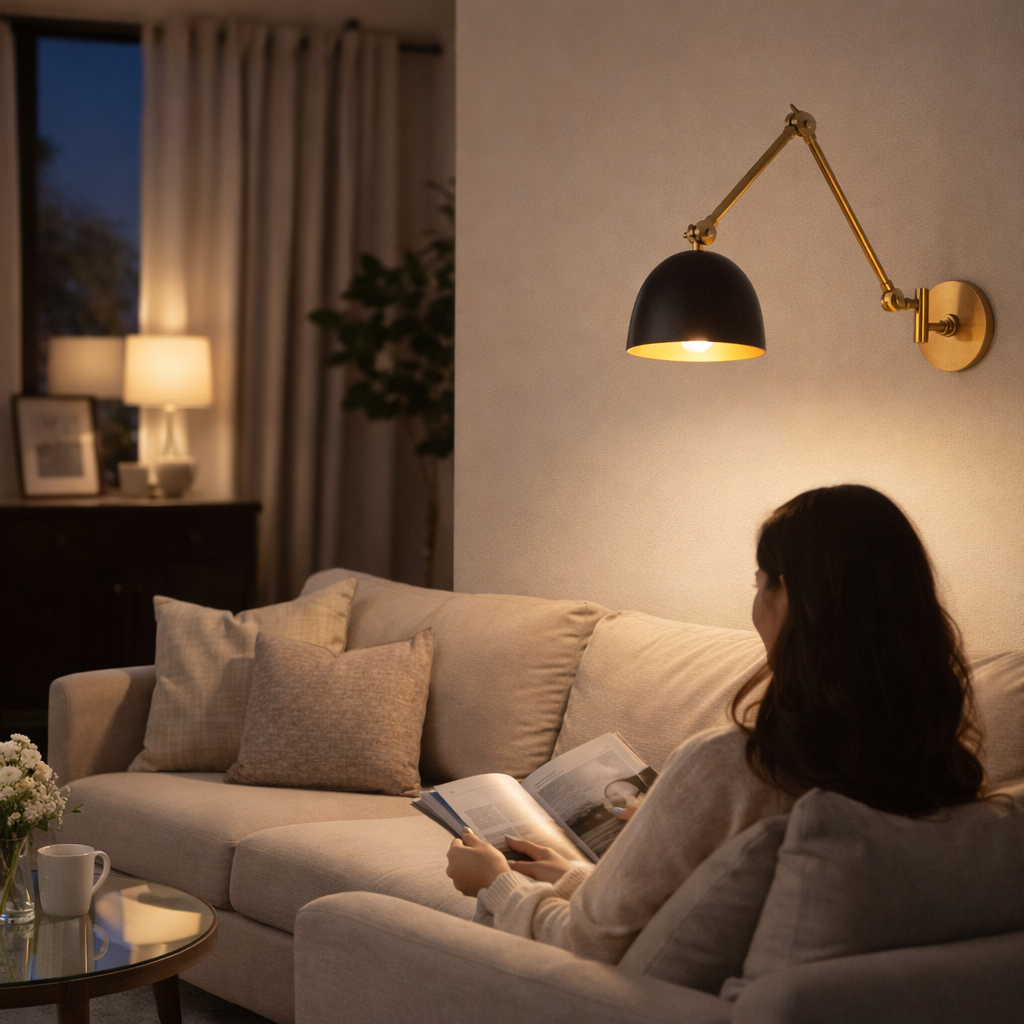 Wandlamp Met Compact Ontwerp En Gerichte Lichtbundel