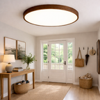 Loftlampe med trælook