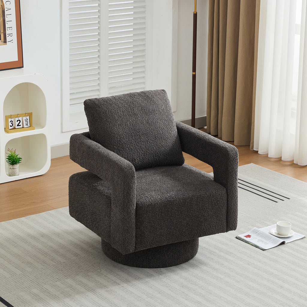 Oda Boucle Swivel Chair