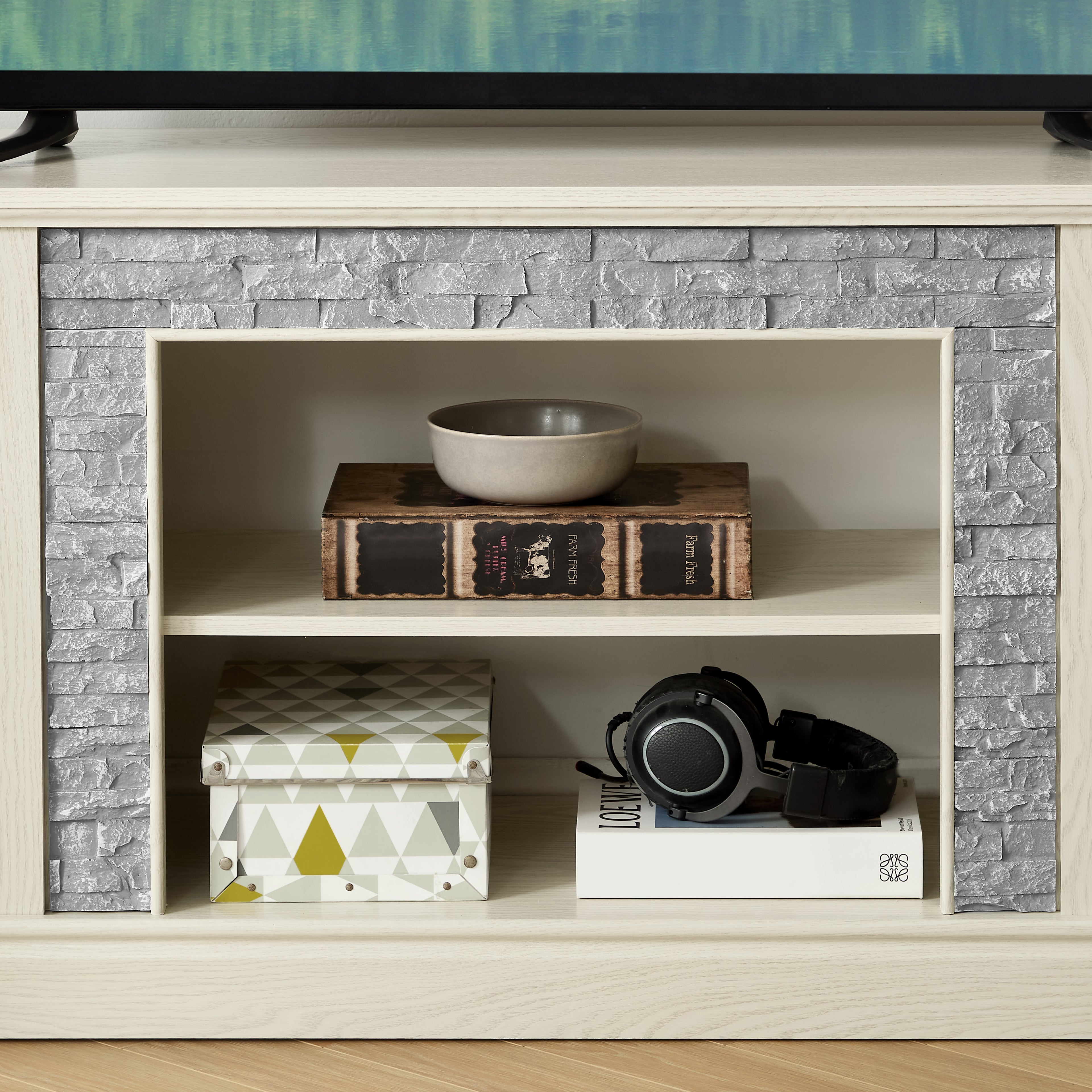 Frode Storage Stone TV Stand