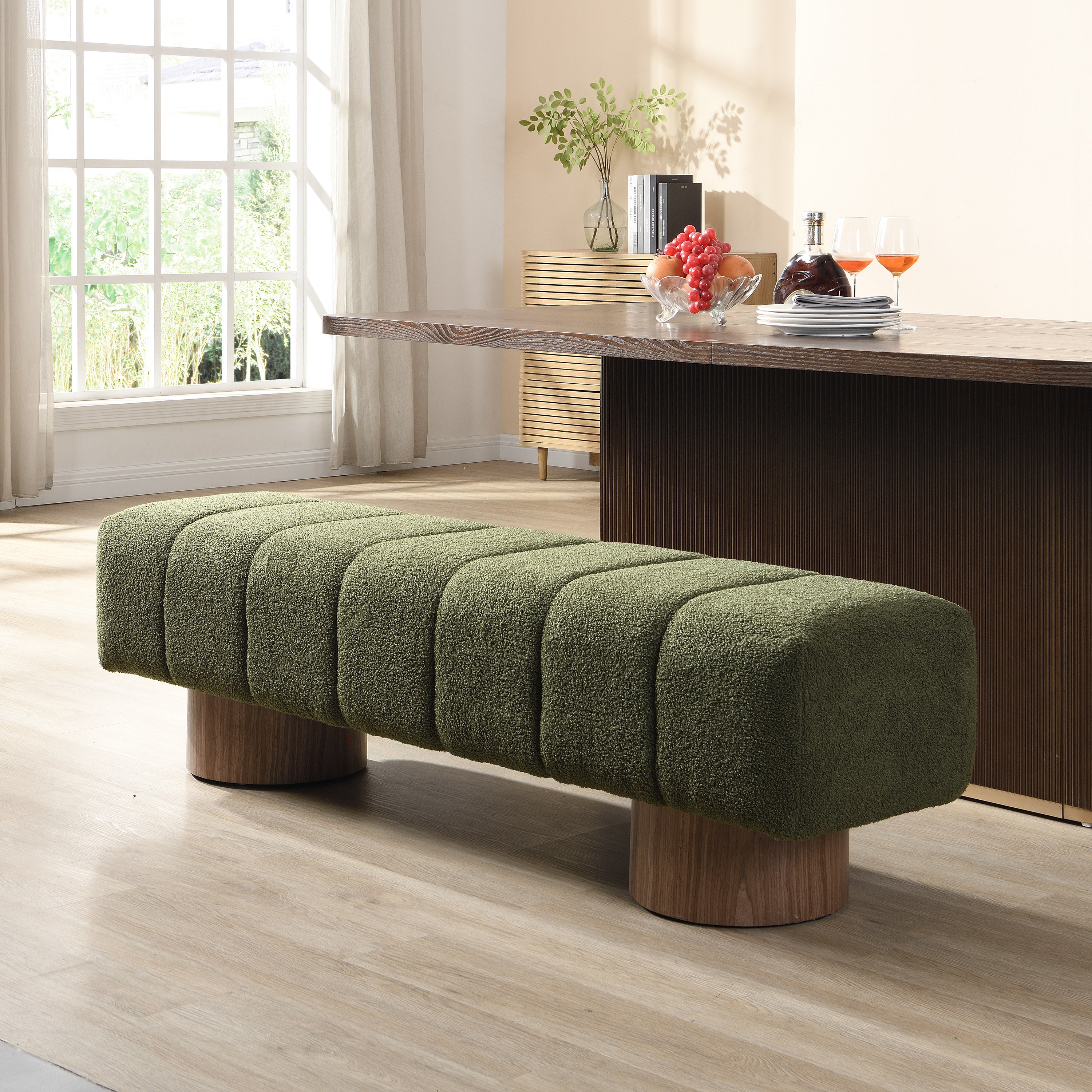 Birgit Boucle Bench
