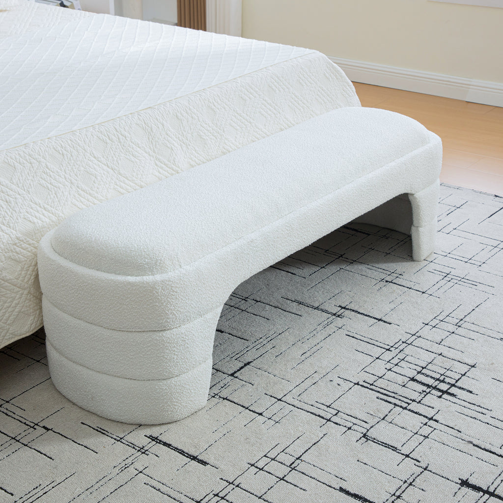 Hjalmar Boucle Bench