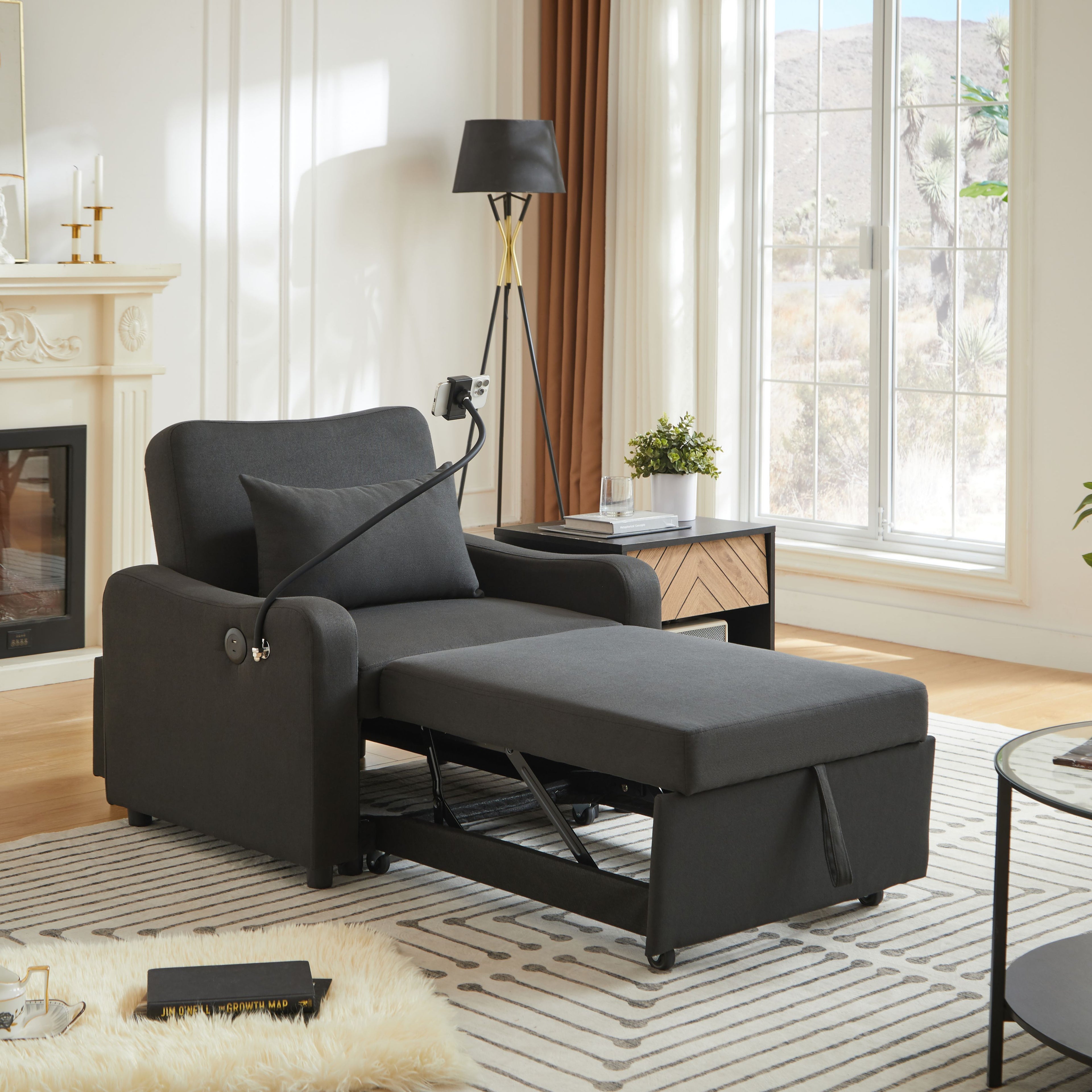 Janne Linen Sofa Bed