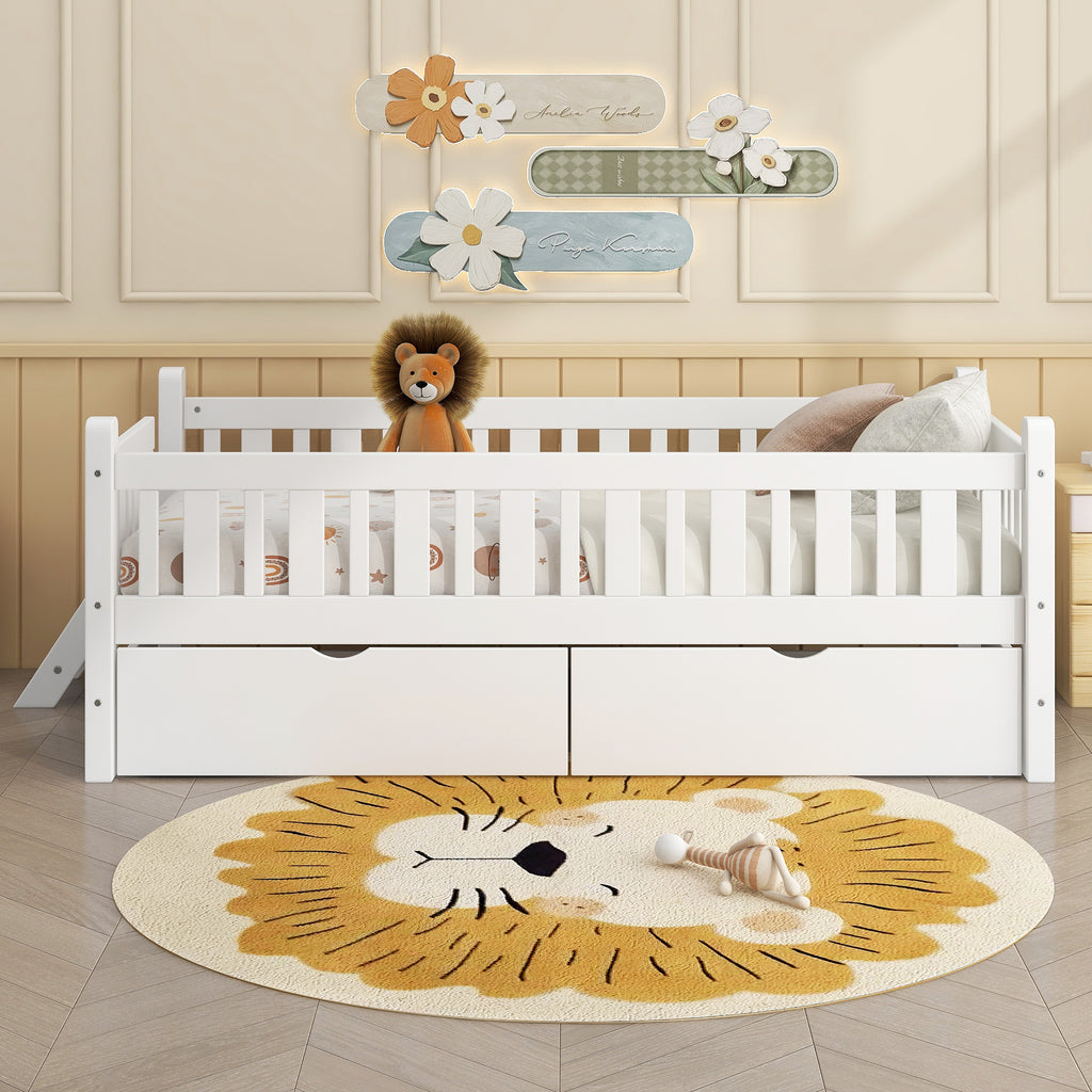 Gunda Solid Wood Twin Platform Bed Frame