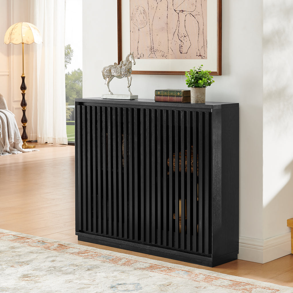 Preben Fluted Solid Wood Cabinet