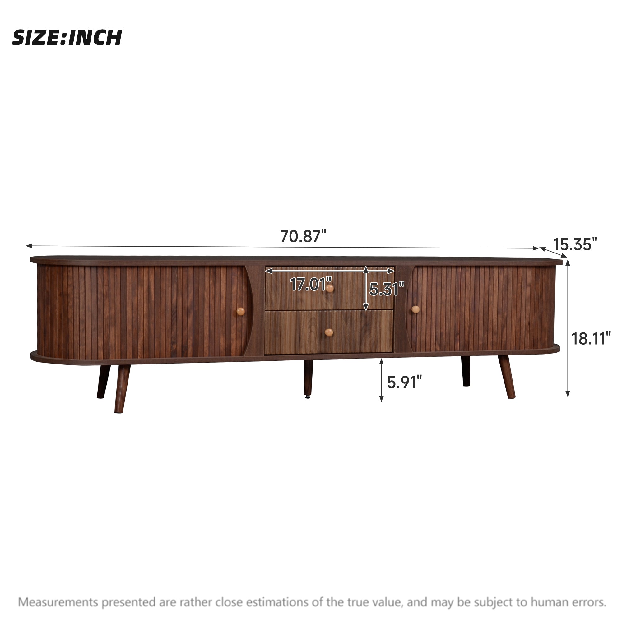 Tyra Fluted TV Stand