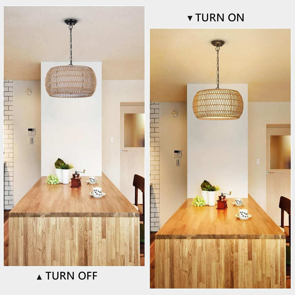 Asny Rattan Chandelier