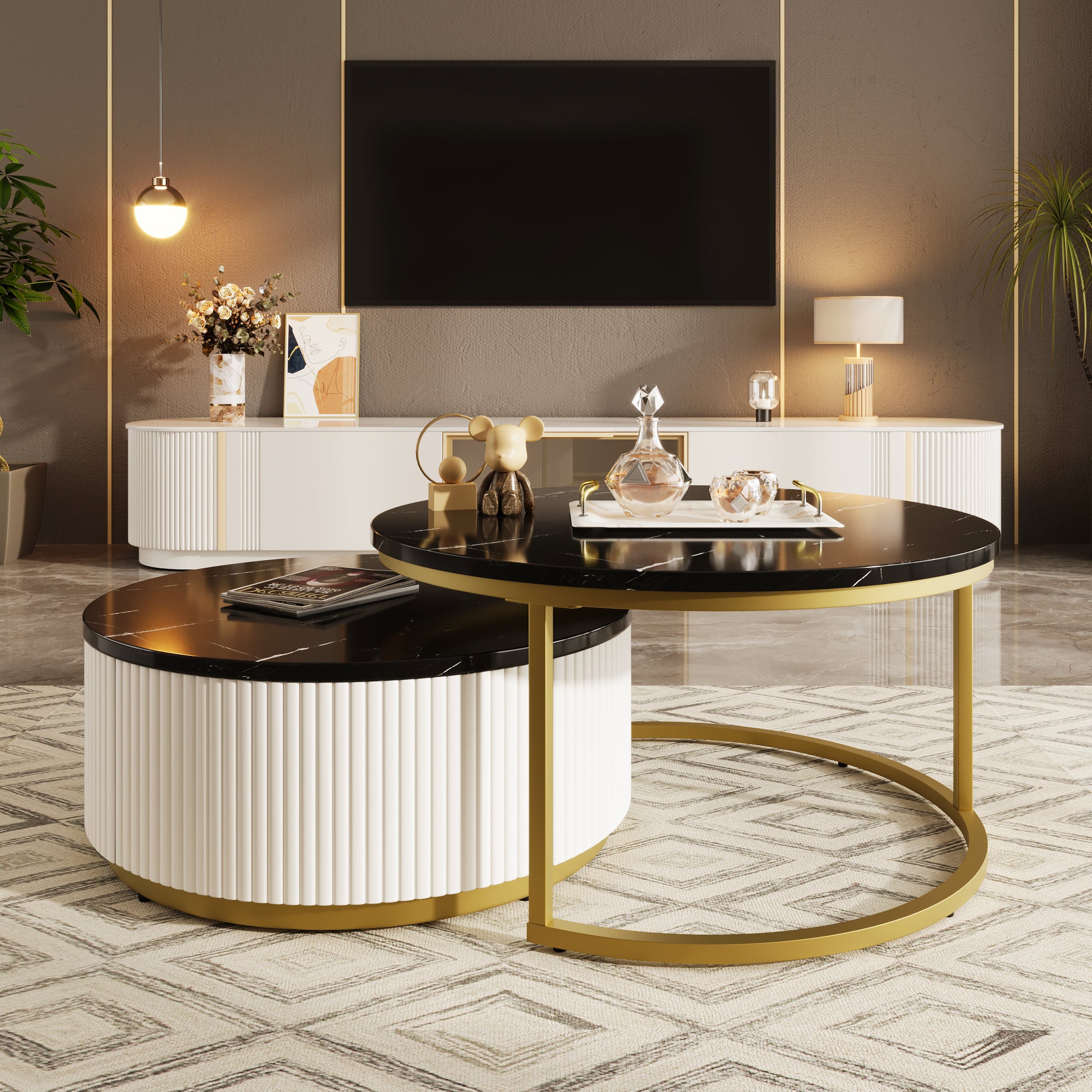 Thea Fluted Coffee Table
