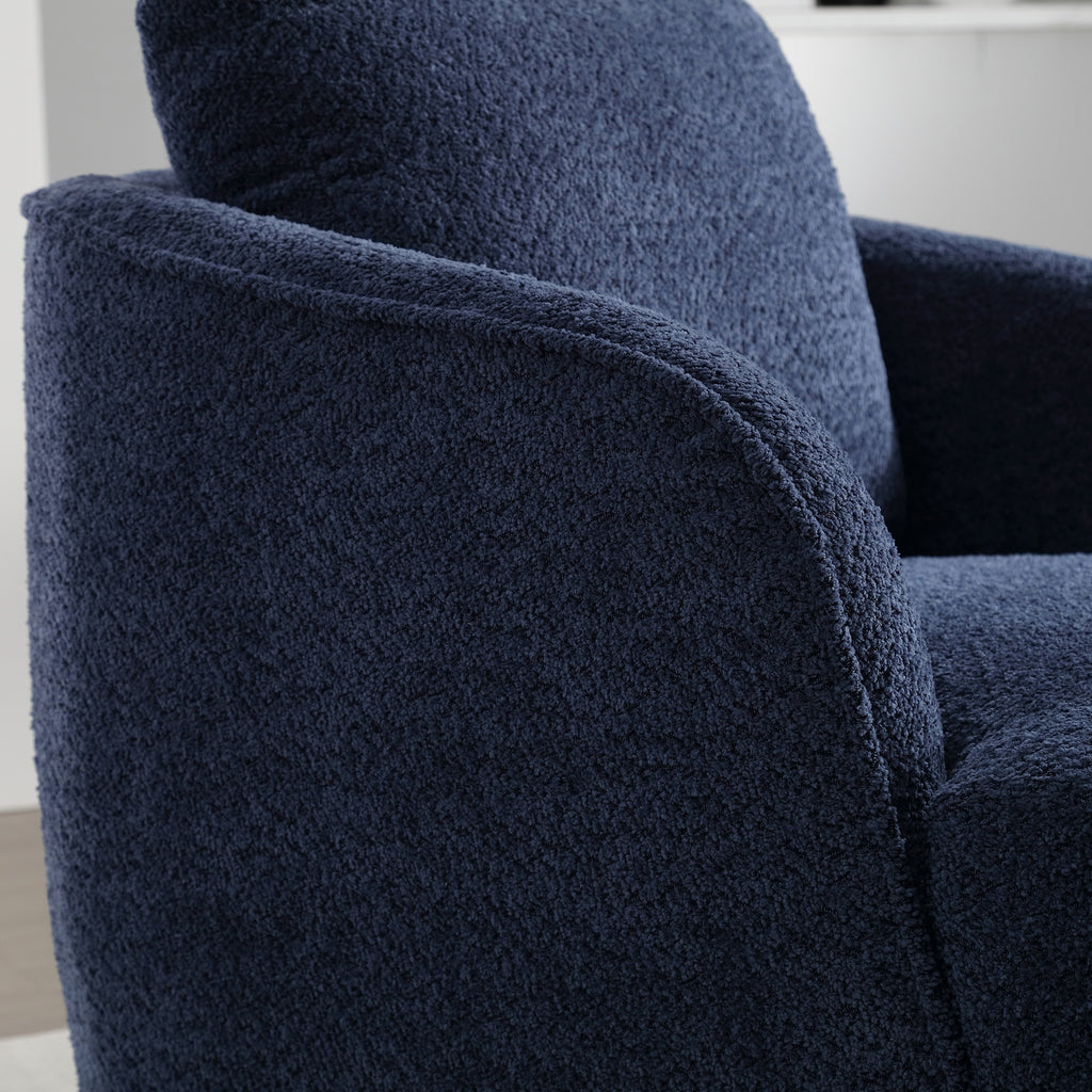Astrid Barrel Boucle Accent Chair