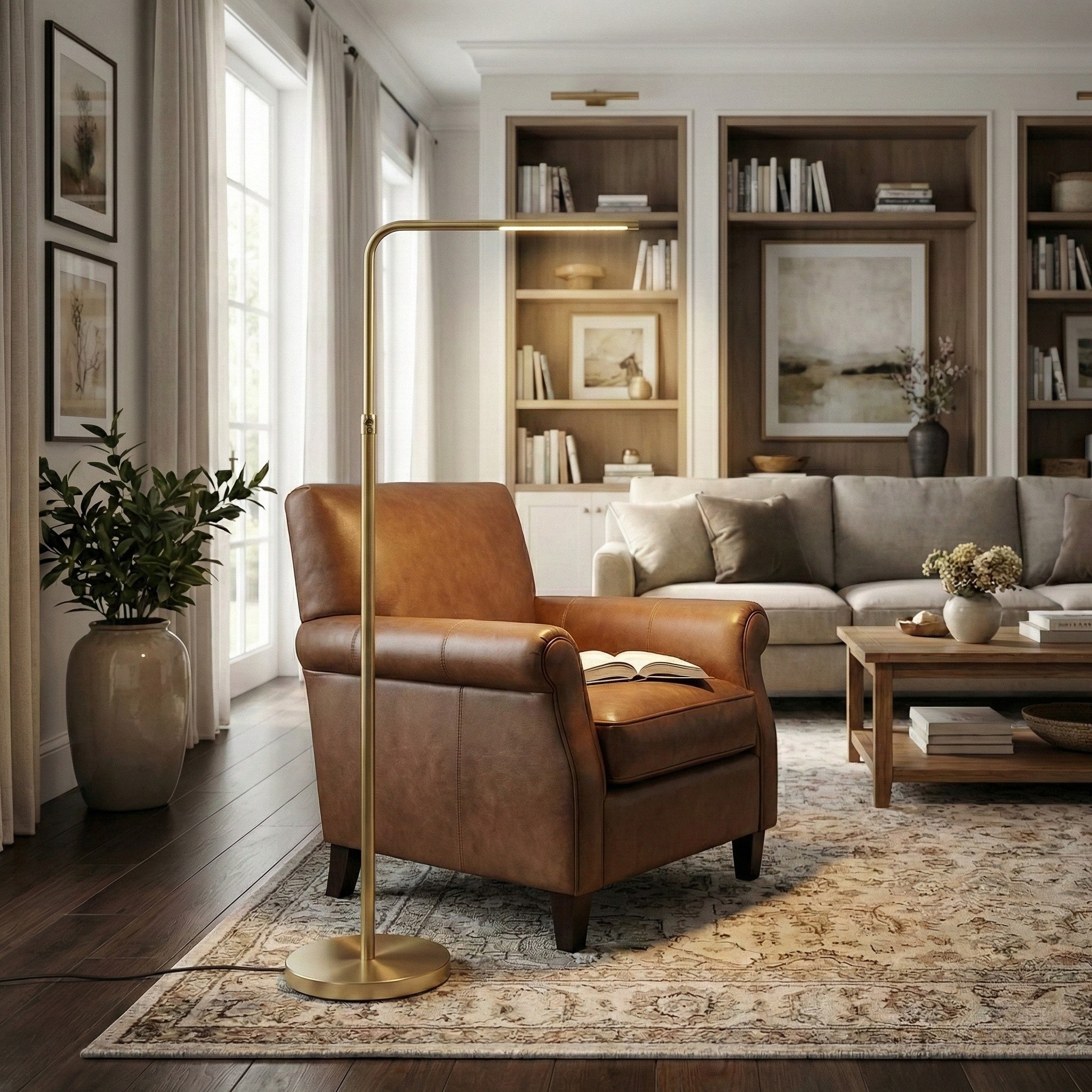 Ragndi Brass Floor Lamp