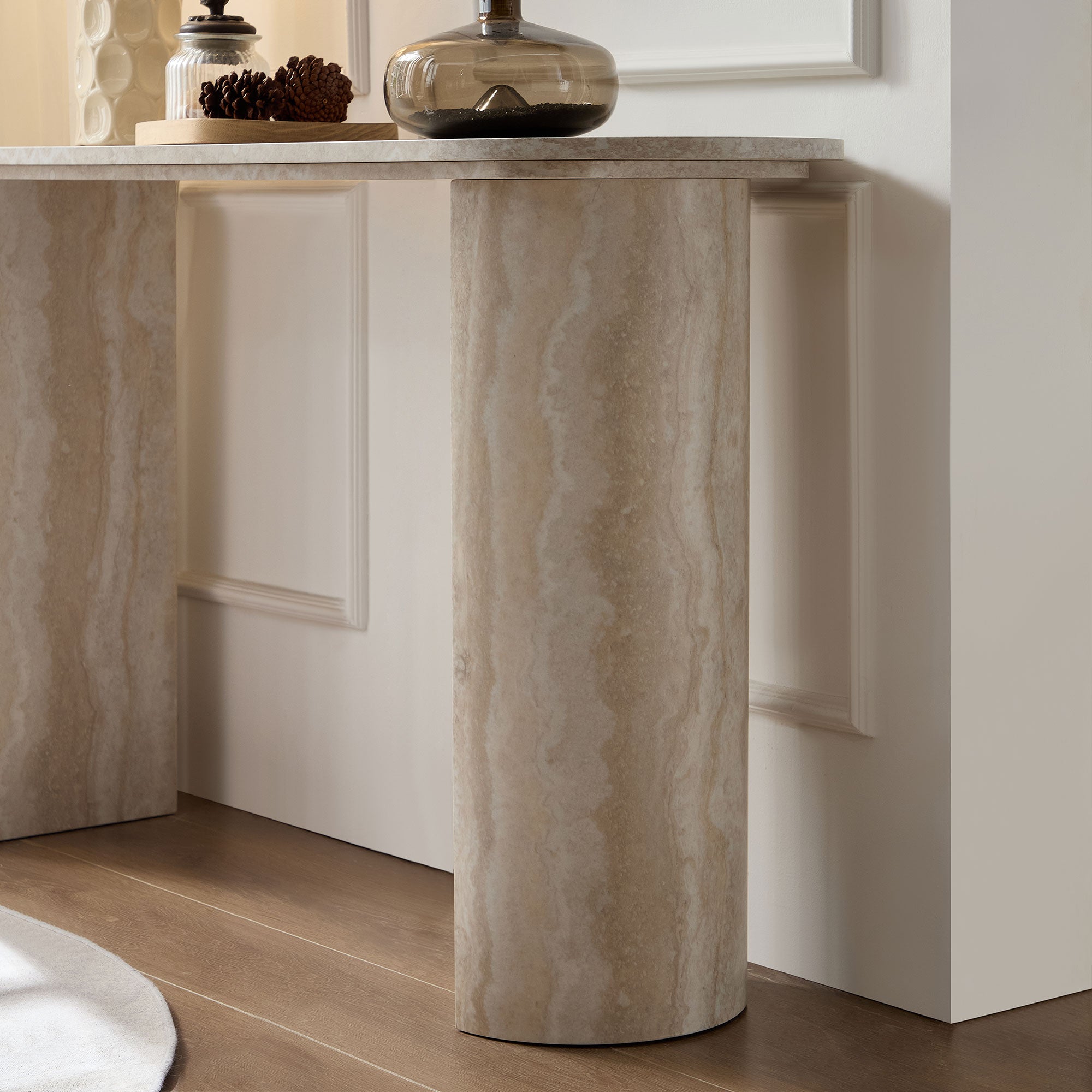 Gry Marble Console Table