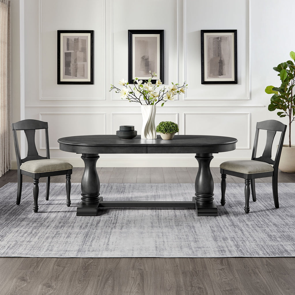 Palle Curved Solid Wood Dining Table