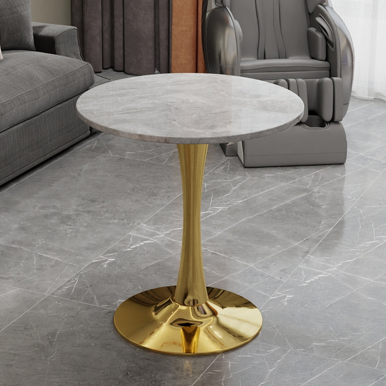 Fylla Round Marble Dining Table